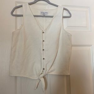Madewell Texture & Thread button-front tank. Size M.